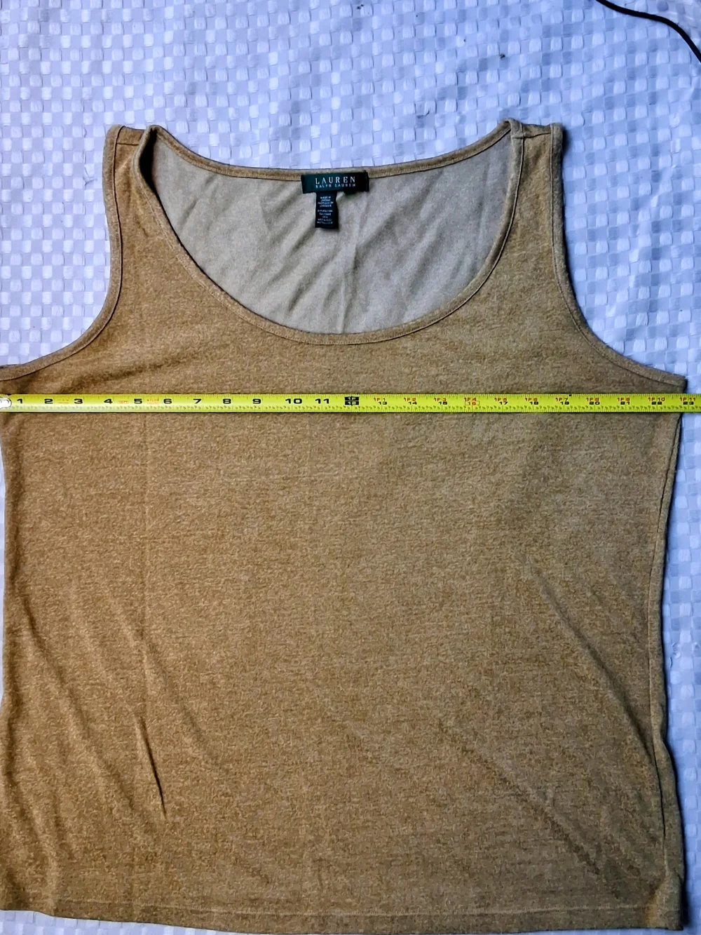 Lauren Ralph Lauren Sleeveless Tank Top Gold